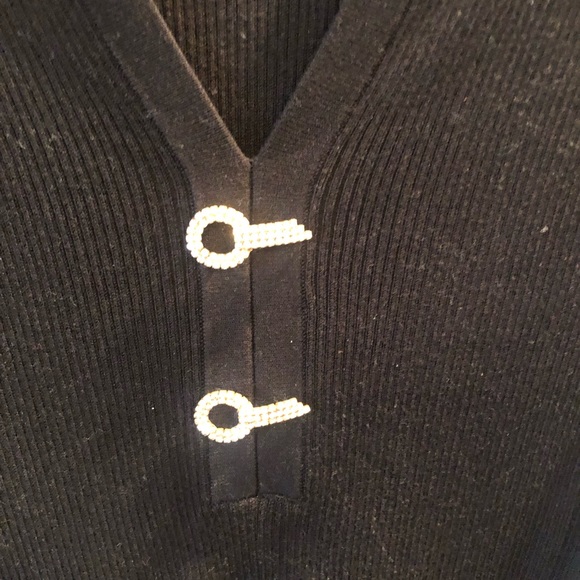 Nygard Black Black short sleeve sweater Size Large - Picture 3 of 4